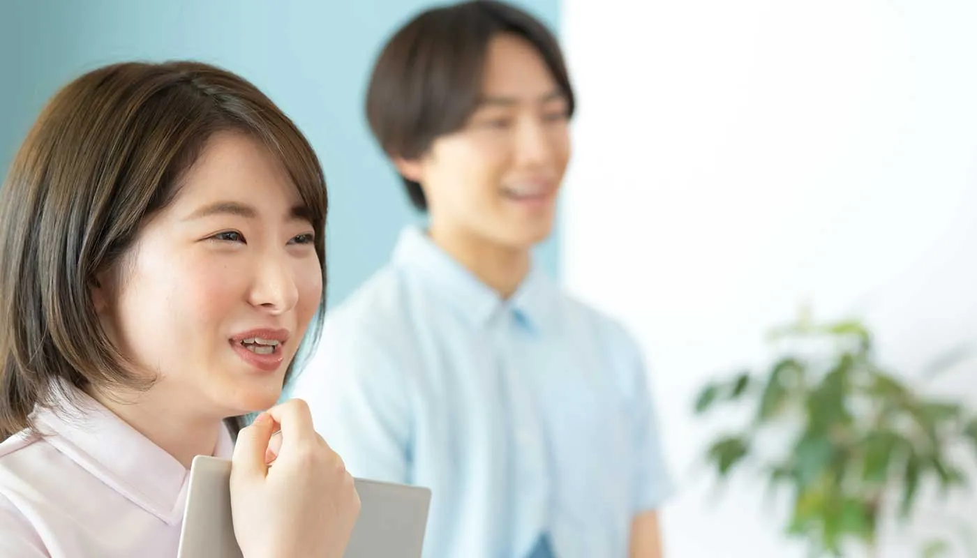 笑顔のスタッフ